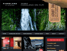 Tablet Screenshot of fiordlandcinema.co.nz